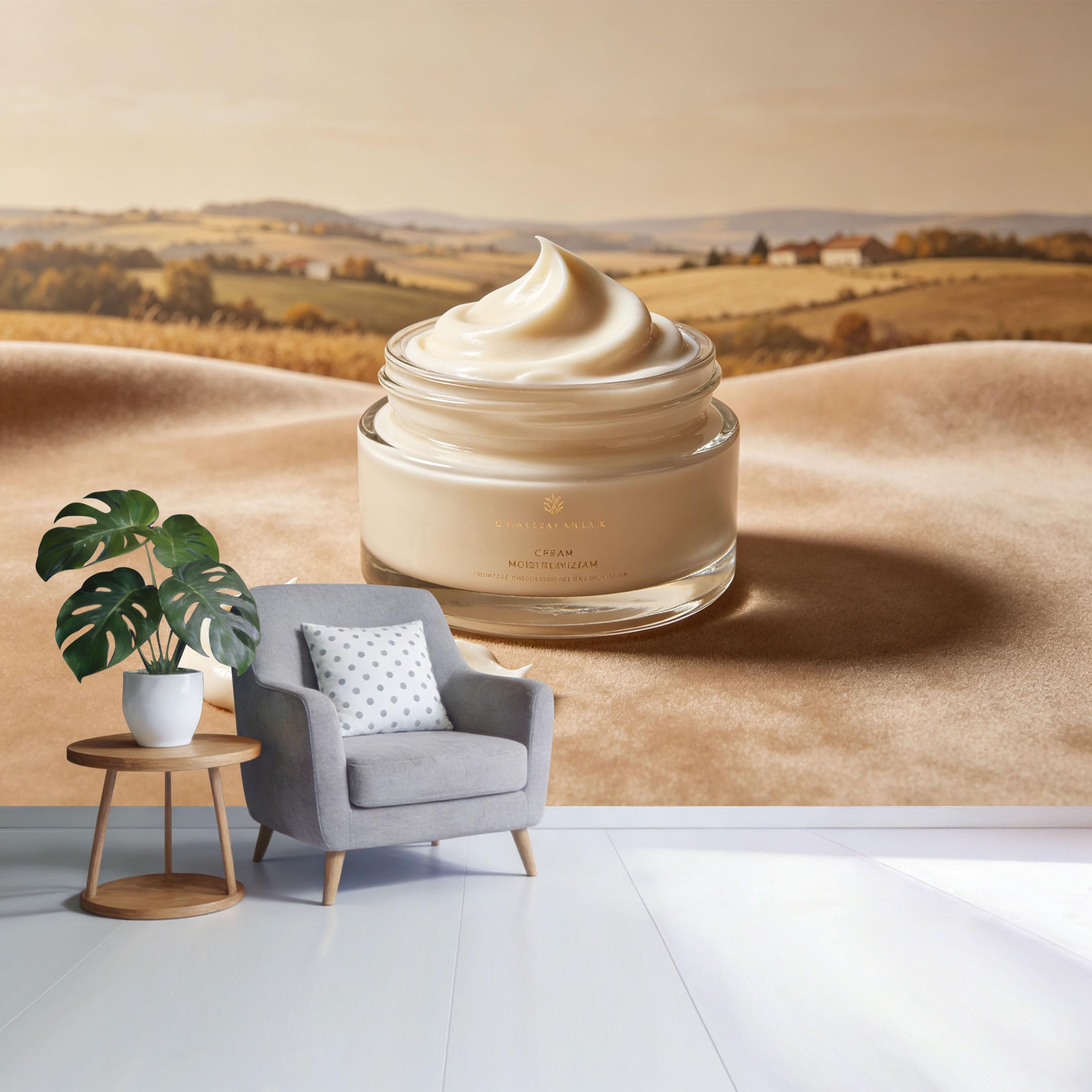 Custom Size Wall Mural Warm Autumn Countryside Landscape Golden Field Farmhouse View SelfAdhesive Wall Fabric Removable Wallpaper for Home Office Decor