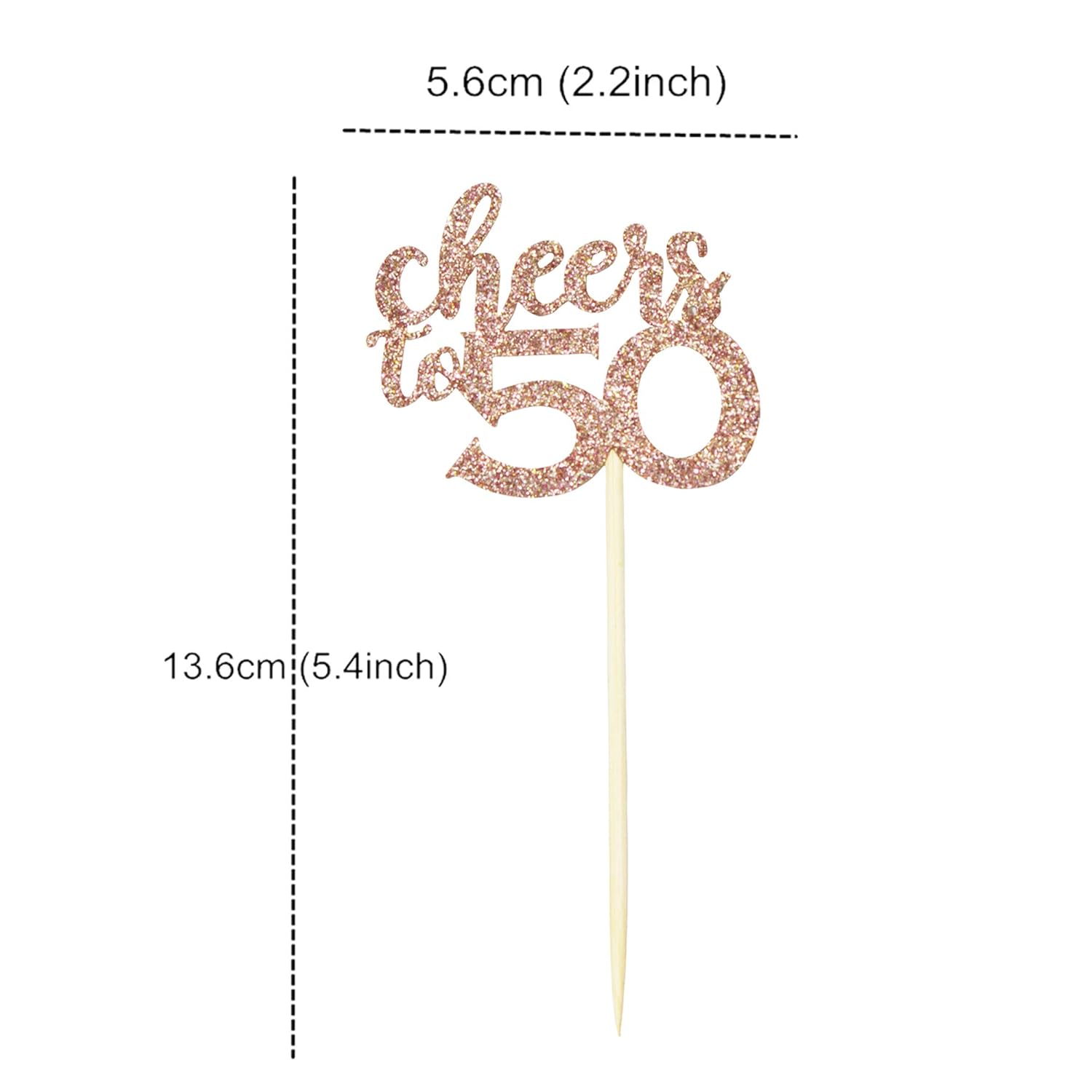 30 Stück Cupcake-Topper „21st Birthday“ – Vintage 2002 Glitzer Rose Gold Für Geburtstagskuchen