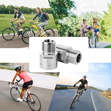 Bike Pedal Extenders, 1 Pair Chrome-Molybdenum Steel Bicycle Pedal Extender Extended Pedal Spacer Fit Any 9/16 in Threaded Pedals Bike SPD MT MTB BMX Road Street Bicycle, Extended 20mm/ 0.79in