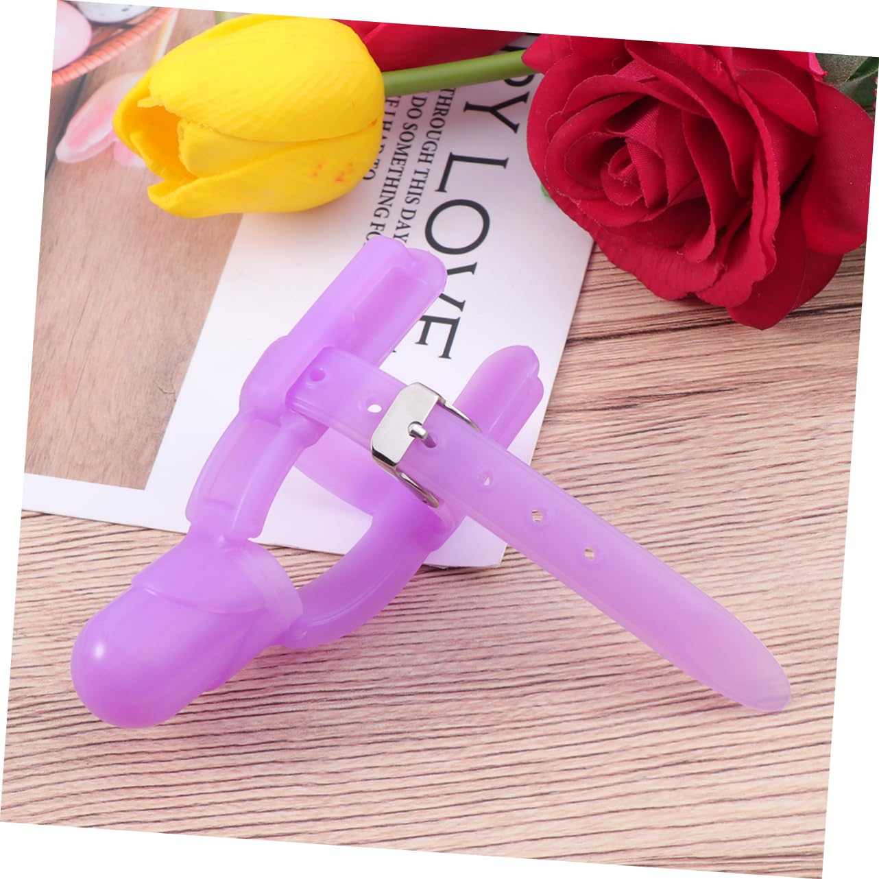 BESPORTBLE Finger Protector Bite Thumb Forefinger Cover for Boy Girl Food Grade Purple Safe Relieves Gum and Tooth Growth