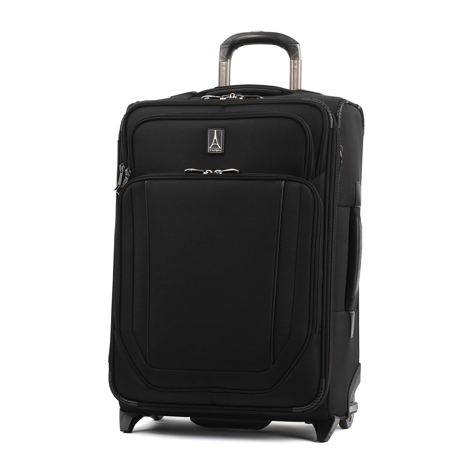Travelpro Crew Versapack Softside Expandable Upright Luggage, Jet Black