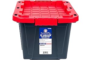 12-Gallon Storage Containers - Tough with Lids Durable Stackable - Keep Your...