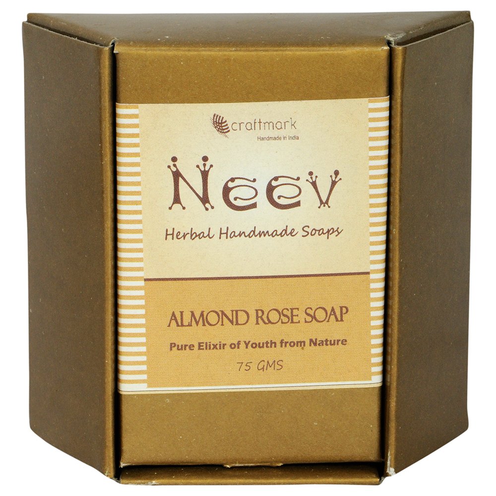 Neev Herbal Handmade Soaps Almond Rose Handmade Soap 75gms