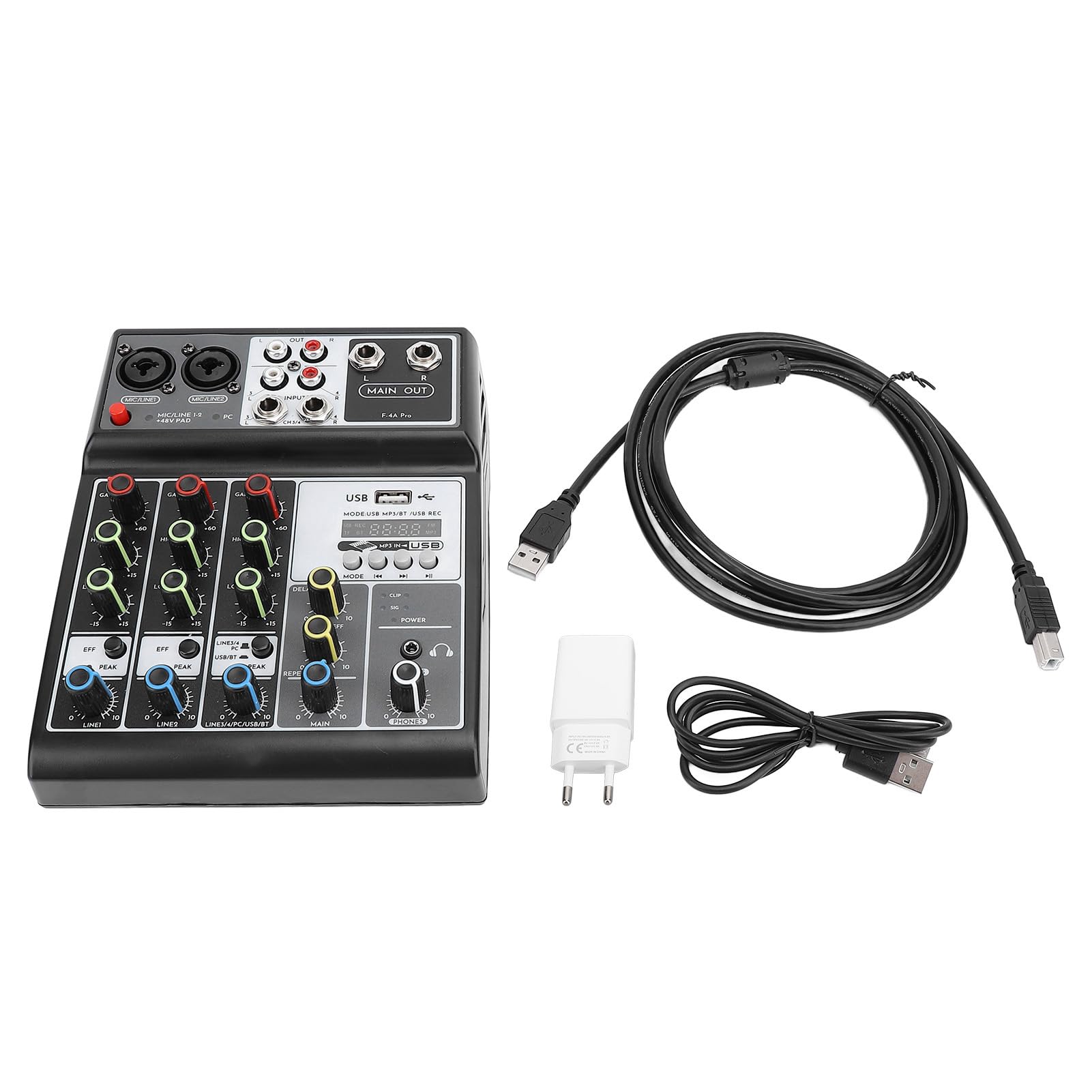 Eujgoov Mikser System System Control System MIMER MIMER MIMER na żywo i Podcasty Sprzętu Scenicznego Host Muzyczny (wtyczka UE)
