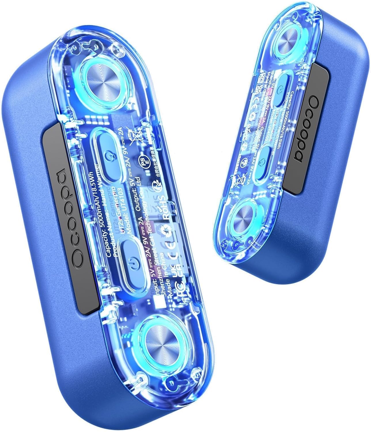 OCOOPA Hand Warmers Rechargeable 2 Pack, Magnetic Electric Handwarmer, 16 Hrs Warmth 4 Levels Heat Up to 145℉, USB-C Portable Charger 10000mAh, Raynauds, Golf, Tech Gifts for Men, Union UT2s(MagTwins)