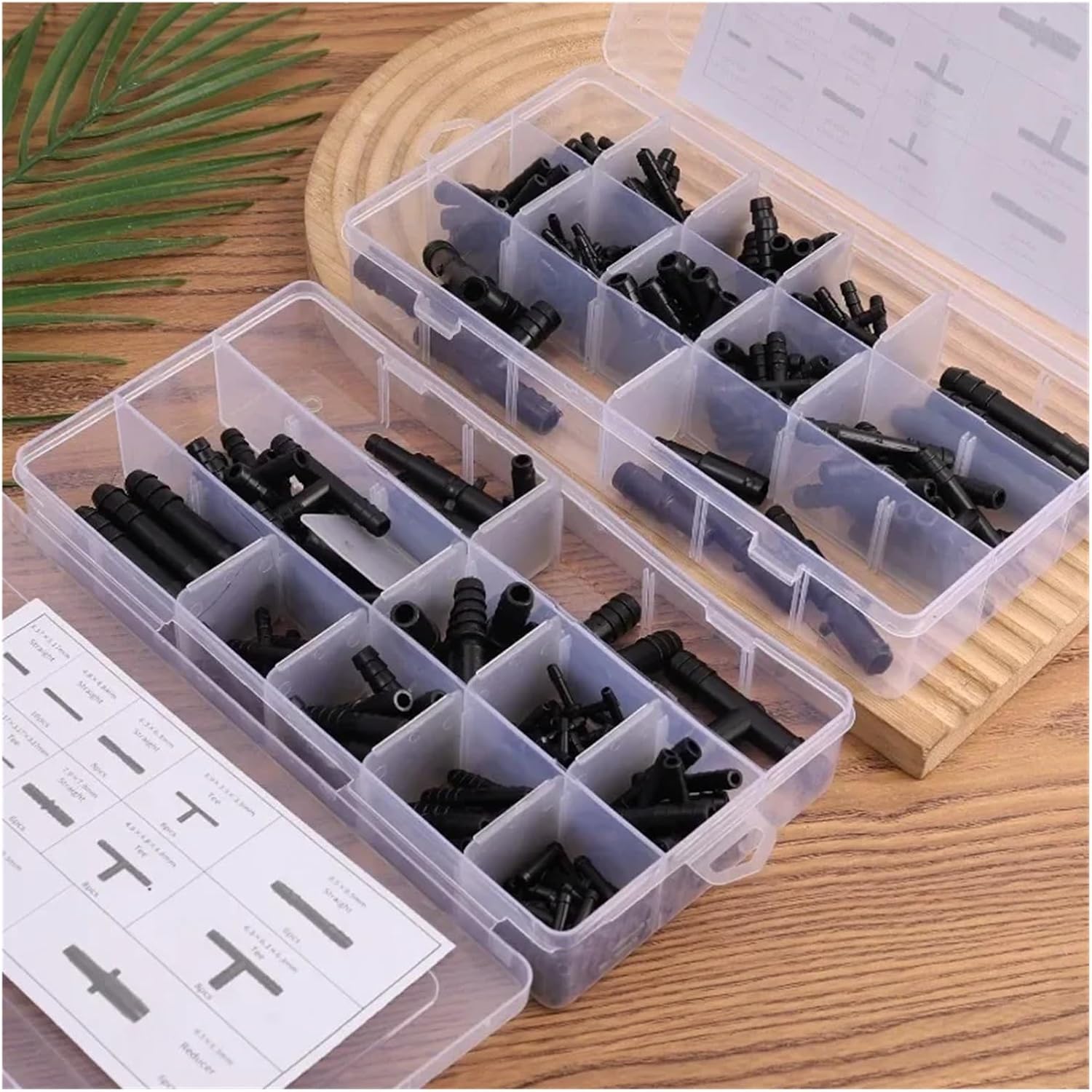 coolant hose connector 128-Piece Car Hose Connector Assortment Set, Compatible With Cooling And Fuel Systems