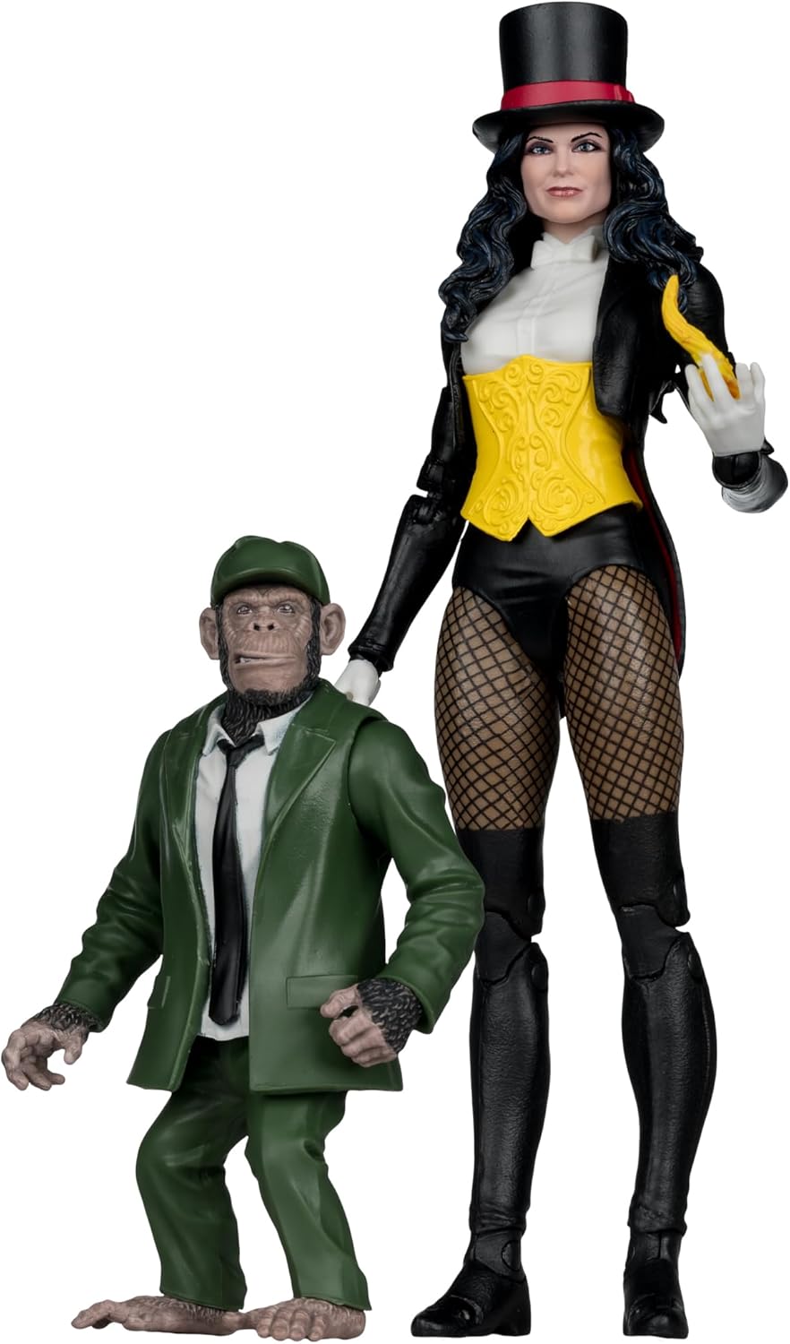 McFarlane Toys-DC Multiverse Zatanna (DC Classic) 7in Action Figure with Detective Chimp McFarlane Collector Edition #53