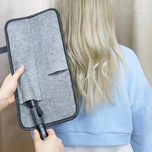 Miniatura 5 de Estuche de viaje de hierro plano, bolsa de viaje, funda de hierro plano, alfombrilla de fieltro profesional, cubierta de rizador de pelo, funda para