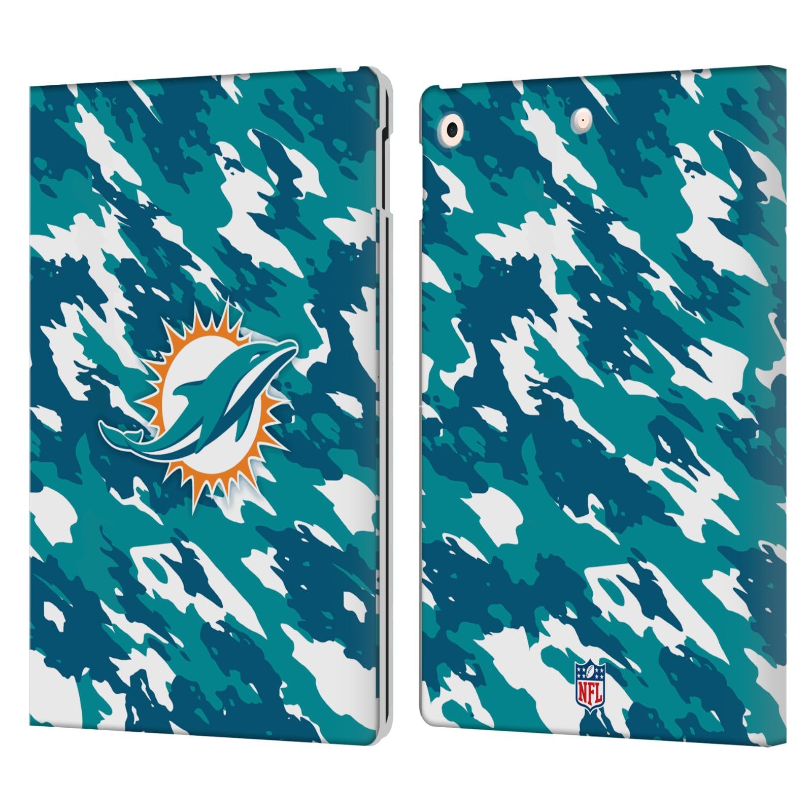 Étui portefeuille Miami Dolphins NFL Apple iPad 10.2 antichoc