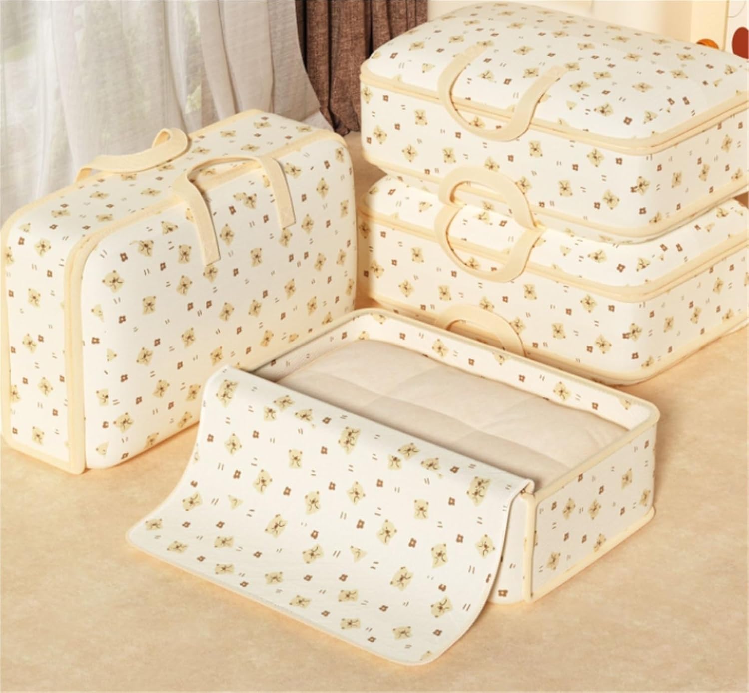 Storage Bins Storage Bag Portable Foldable Suitable for Clothes and Bedding Storage Bag Storage Container(58cm)