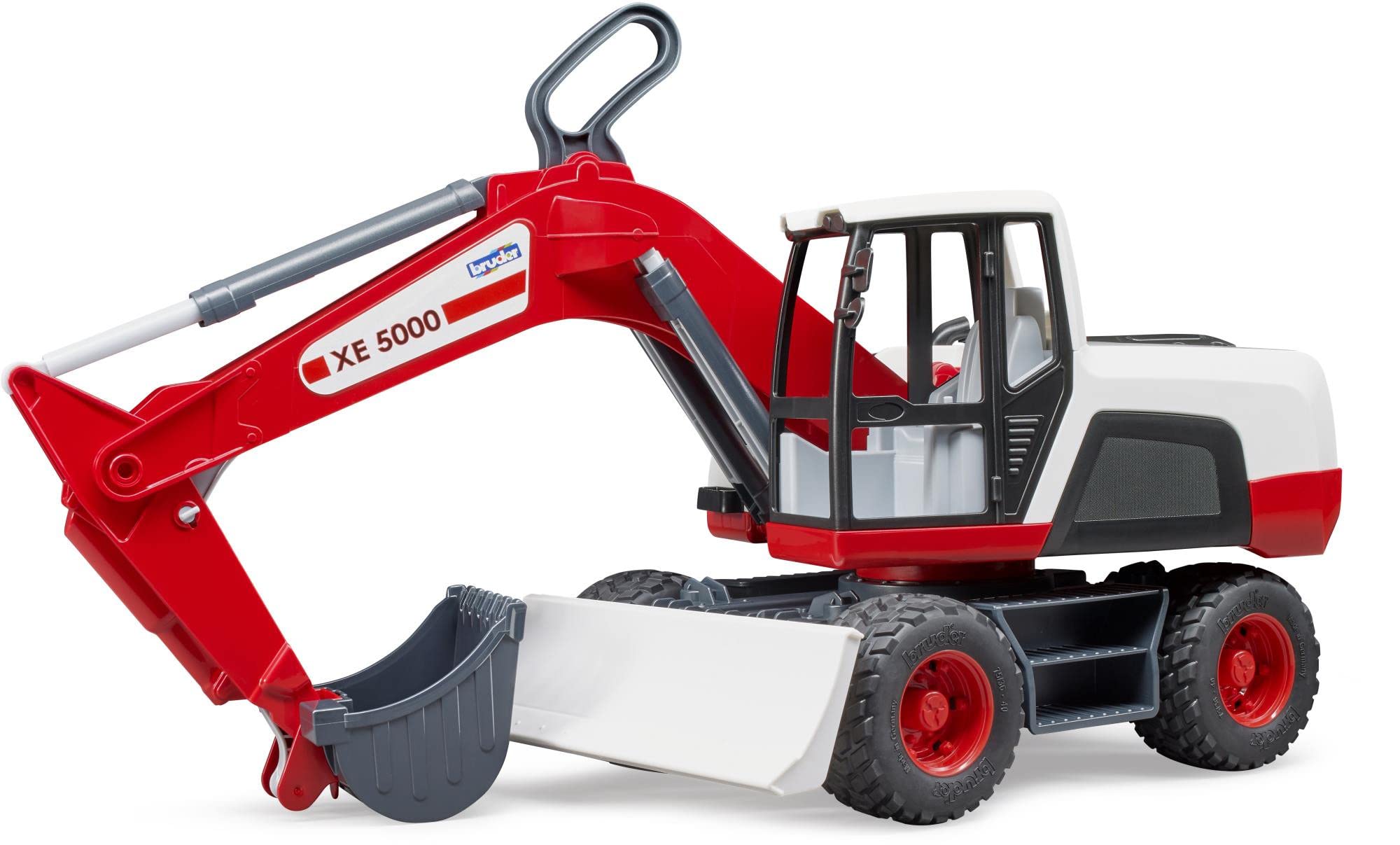 bruder 03411 - Excavadora móvil, 1:16, obra, vehículo de construcción, juguete