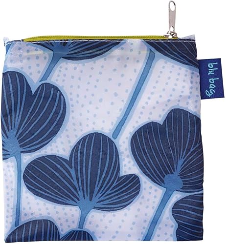 Miniatura 2 de Rockflowerpaper - Bolsas reutilizables para compras  Moderna bolsa de Poppy Blu  Lavable a máquina, plegable, plegable  Asas grandes  Resistente y