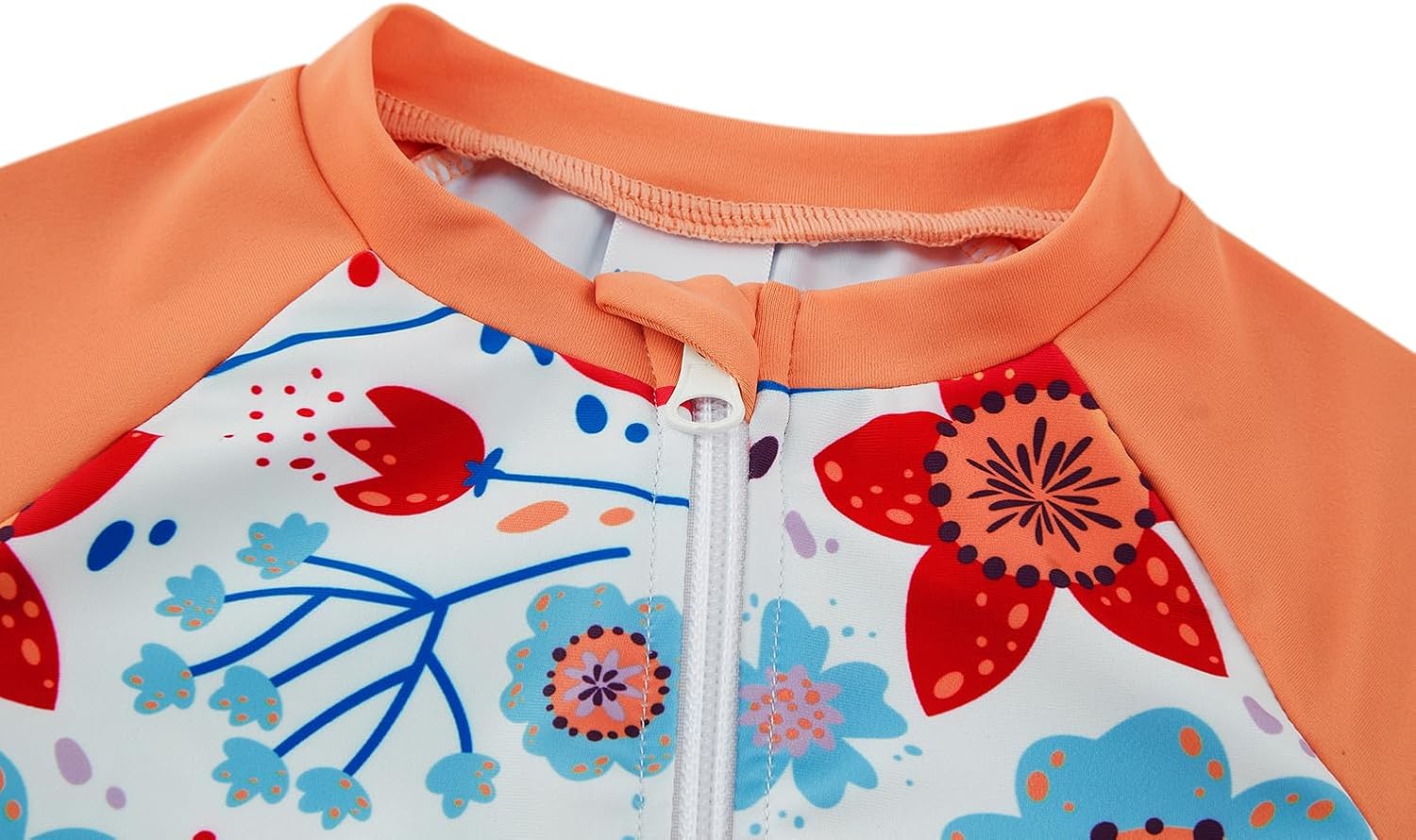 Baby Girl One Piece Swimsuit Sunsuit with Full-Length Zipper UPF 50+ Sun Protection Infant Swimwear - Image 4