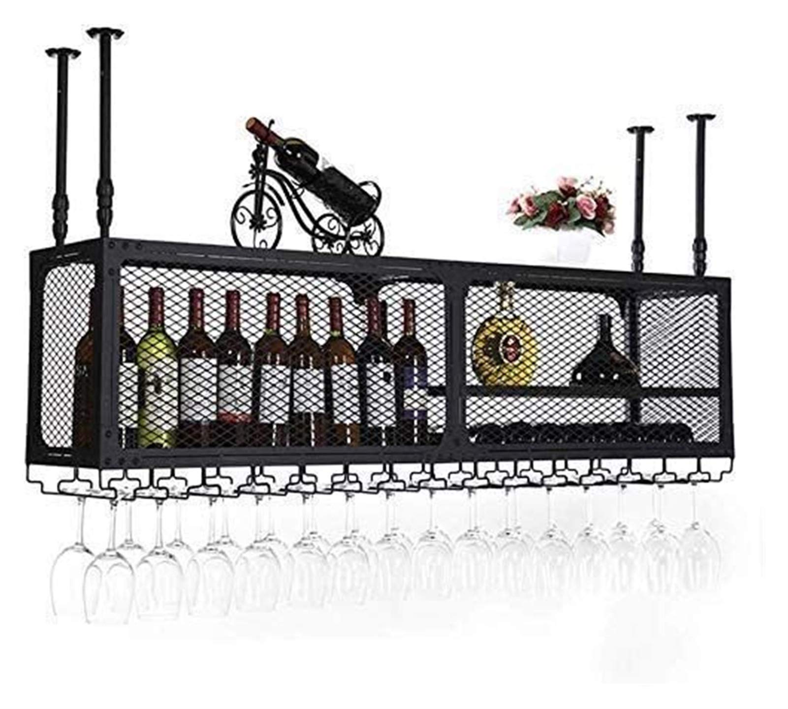 Meubles de bar pour amateurs de vin et grand casier suspendu de salle à manger