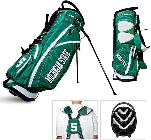 Miniatura 25 de Team Golf NCAA Fairway - Bolsa de soporte de golf, ligera, parte superior de 14 direcciones, soporte de acción de resorte, bolsillo térmico aislado