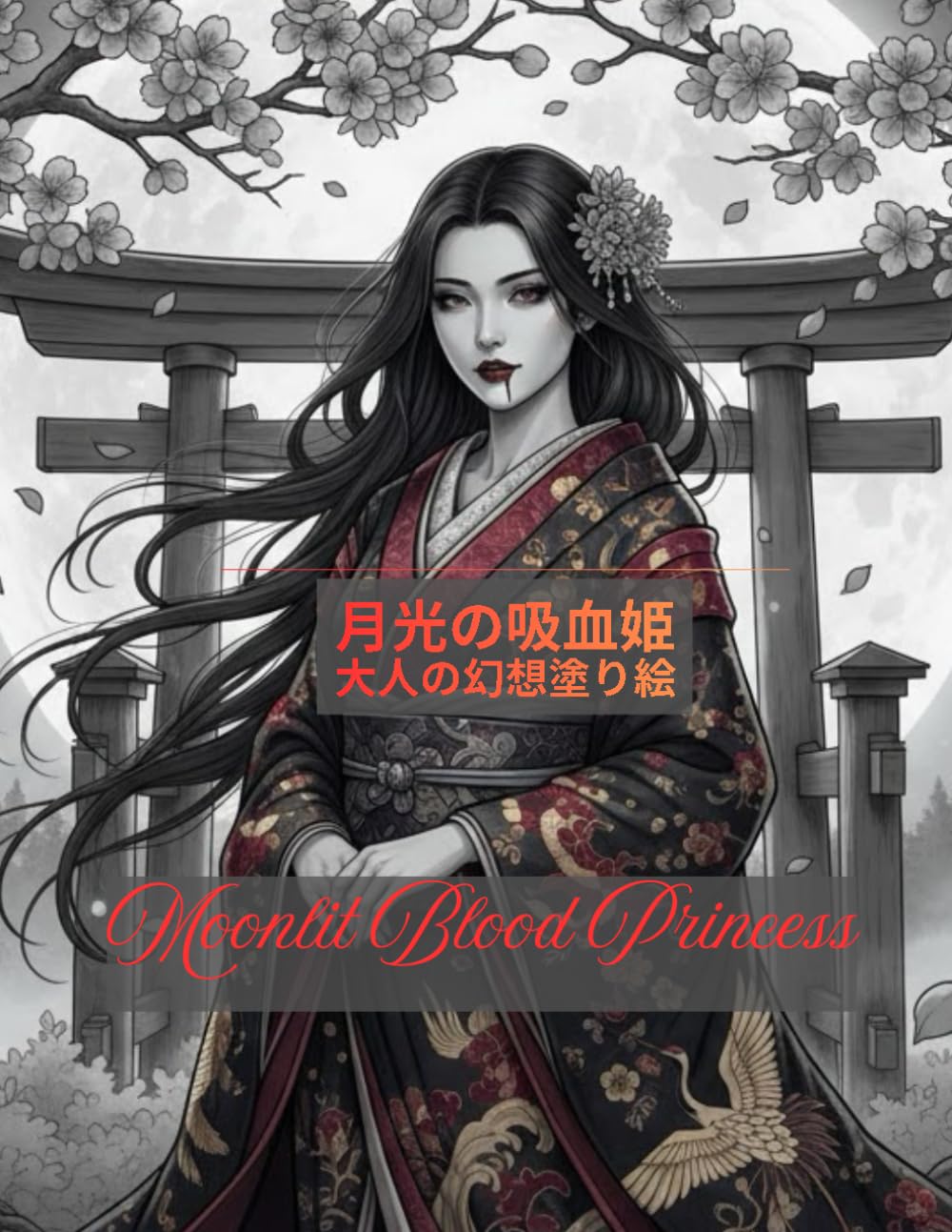 月夜の吸血姫: 大人の幻想塗り絵