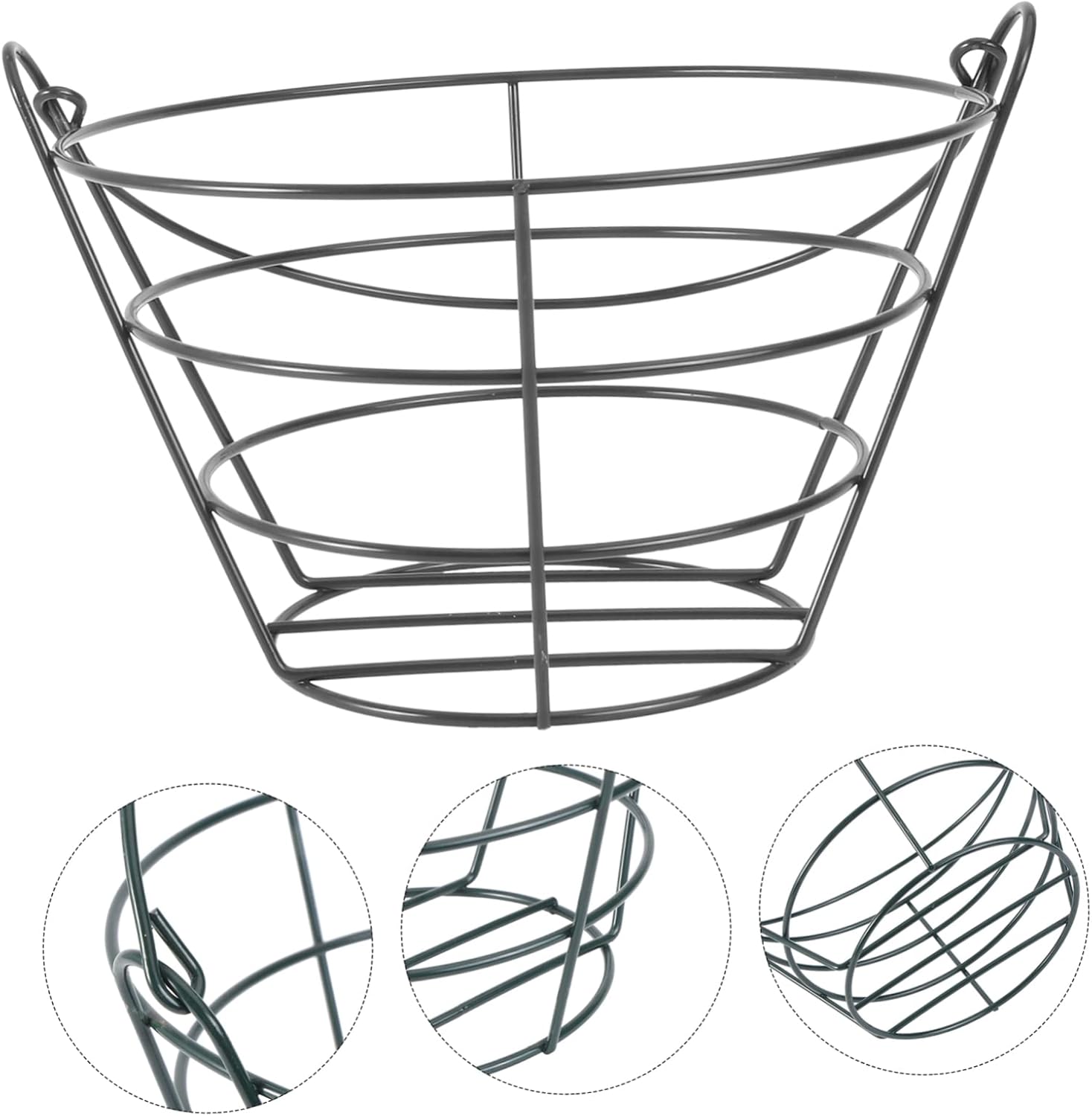 Mikikit Metal Golf Ball Storage Basket Lightweight Wire Carrying Holder for Easy Access and Organization The