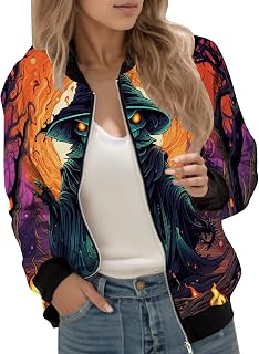EMAlusher Jackets Women's Cardigans Women's Jacket Breathable Universal Fit Tops Warm Lightweight Cardigans Zip/Buttons Softshell Jacket For Dating Shopping Camping