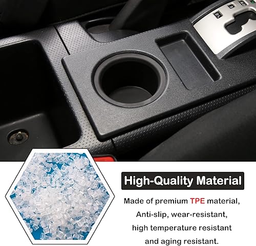 Miniatura 10 de Soporte para taza de consola central compatible con Toyota FJ Cruiser 2007-2021, organizador de consola de cambio de marchas, soporte de taza de