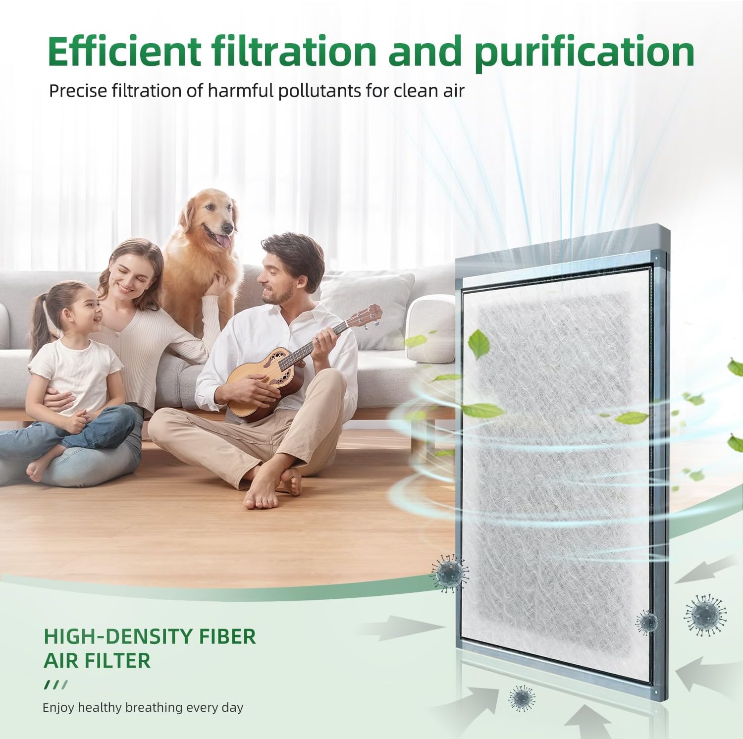 20x25 Replacement Filter Pads Compatible with Pristine Air Cleaner,Electrostatic Fiberglass+Activated Carbon(3 Pack)