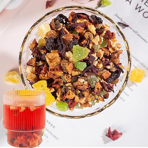 Miniatura 5 de Té de cerveza fría o caliente de frutas mixtas, 12.34 oz350 g, bebidas de frutas secas DIY té suelta Lea, infusiones de té de frutas secas, muestra