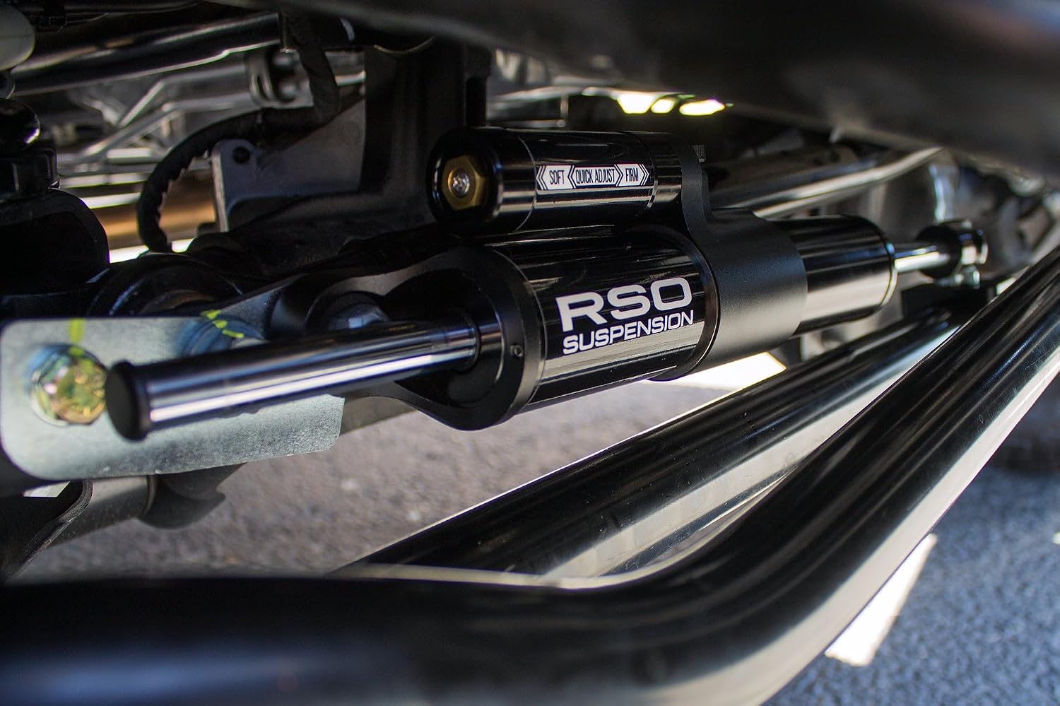 RSO Suspension Steering Stabilizer High Performance Adjustable Compatible with 2018-2026 Wrangler JL/JLU; 2020-2026 Gladiator