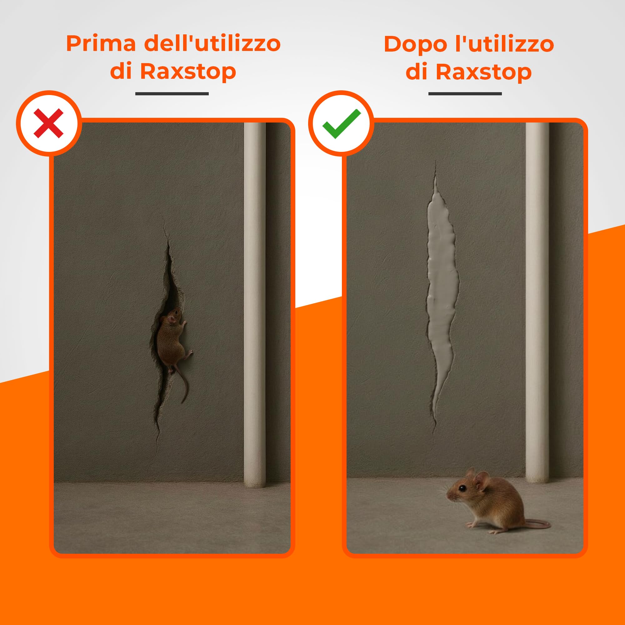 RAXSTOP Sigillante Poliuretanico 5 x 300 ml per Esterni