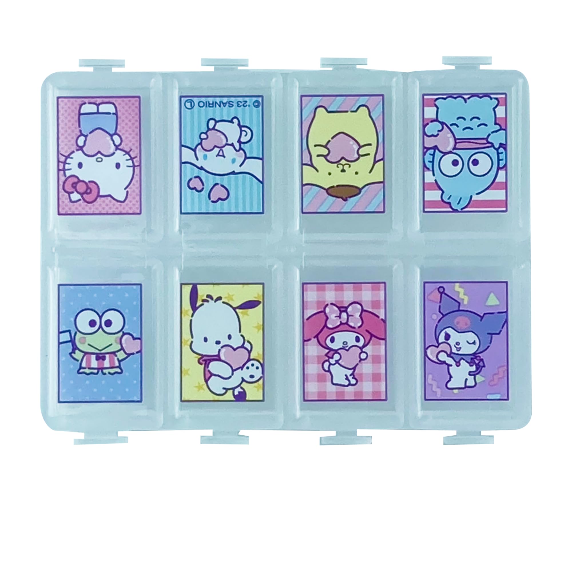Kawaii Character Travel Pill and Accessories Organizer - Kitty Cinnamo-roll Little Twin Stars and My Melody Pocket-Size 8