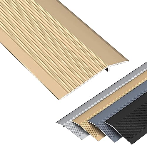 Doorway - Tira de transición de suelo desigual, tira de transición de piso de madera a azulejo, rampa de umbral de 3.9 pulgadas de ancho para suelos