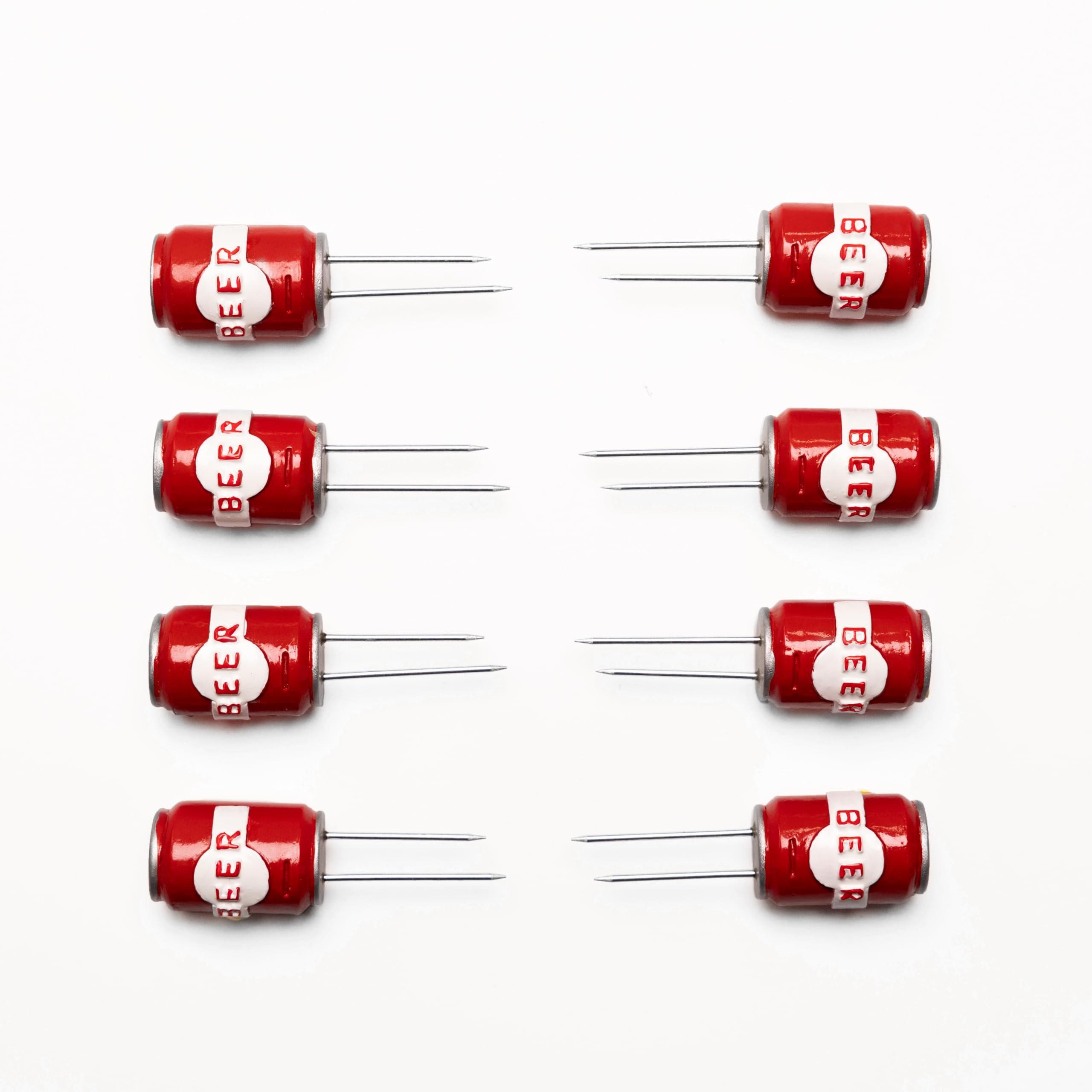 Outset Corn Holders, Beer Can Design, Set of 8