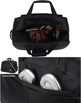 Rolling Duffel Bag with Wheels for Women Men, Lightweight Roller Travel Tote Duffle Bag, Carry On Overnight Weekend Bags for Business Trip Weekend Gym