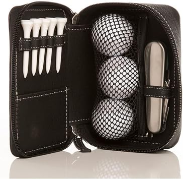 Club Glove Golf Bag, Portable Leather Storage Case for Golf Balls, Storage Organiser for Boot, Golf Course, Display, Training, Stand Bag, Car, Travel and Golfer and for