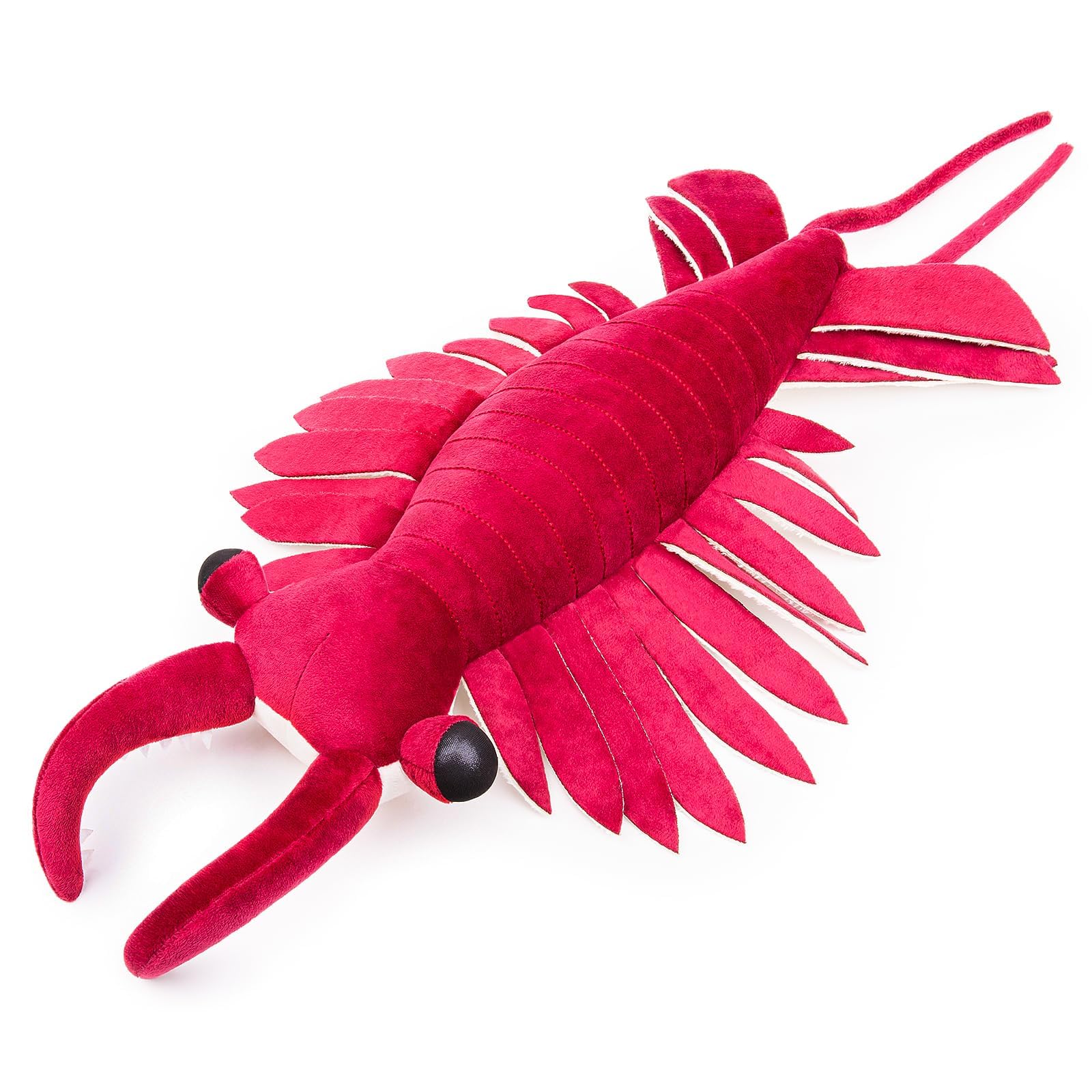 capybaraflying Simulation Cambrian Anomalocaris Plush Toy, Cambrian Ancient Creatures Lifelike Shrimp Plush Toy