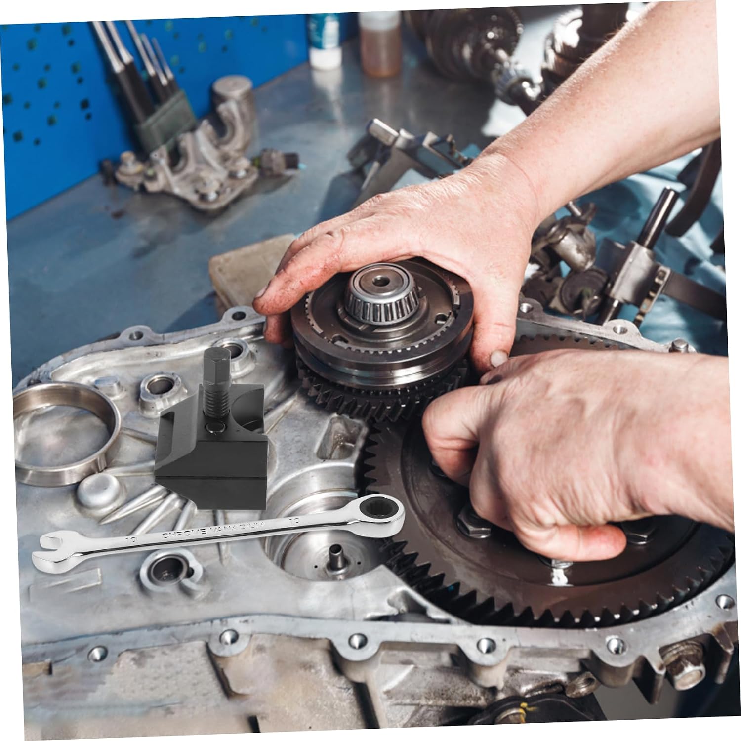 PRETYZOOM Suspension Spreader Tool with Wrench for Compatibility Vehicle Suspension and Steering Applications