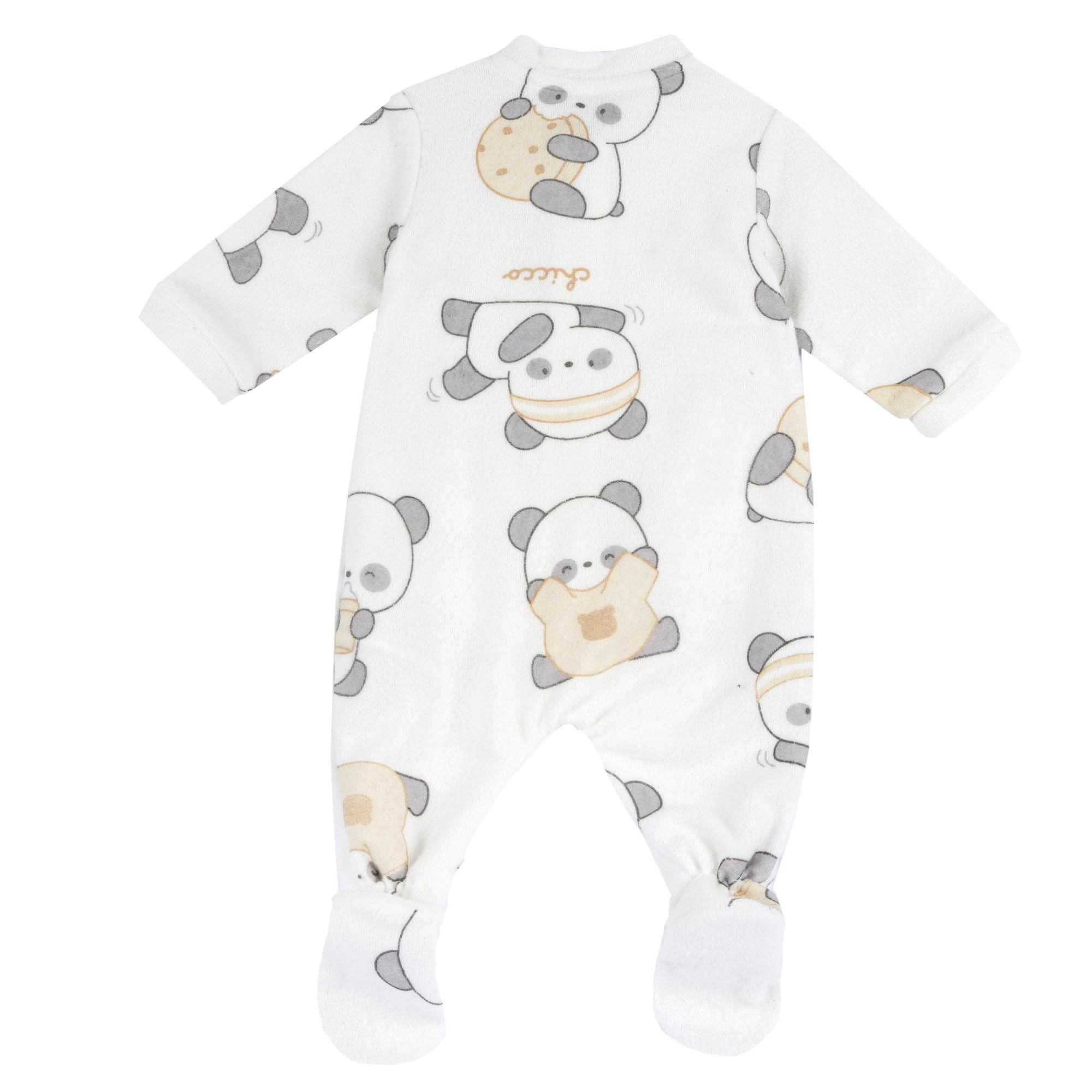 Chicco, Tutina Neonato/Neonata, con Comoda Apertura Frontale con Zip, in Caldo e Morbido Tessuto, Lavabile in Lavatrice, Abbigliamento Neonato/Neonata 0-24 Mesi, Idea Regalo Nascita, Designed in Italy