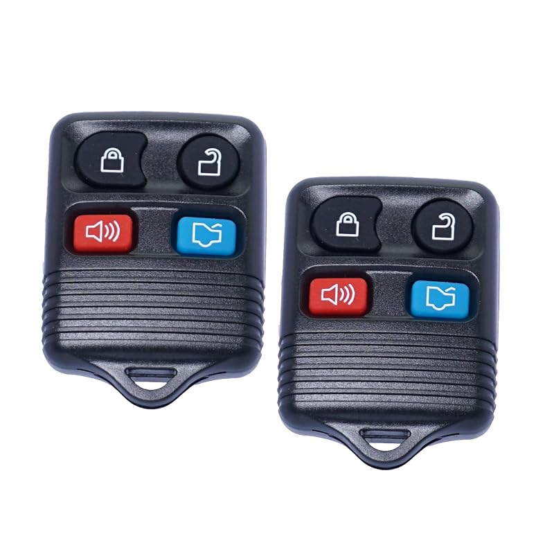 Controle remoto de entrada sem chave para Ford, Lincoln e Mercury, 4 botões, kit com 2 unidades