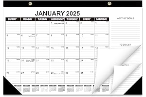 GuassLee 18 Month Desk Calendar 2025-2026 for Home School Office
