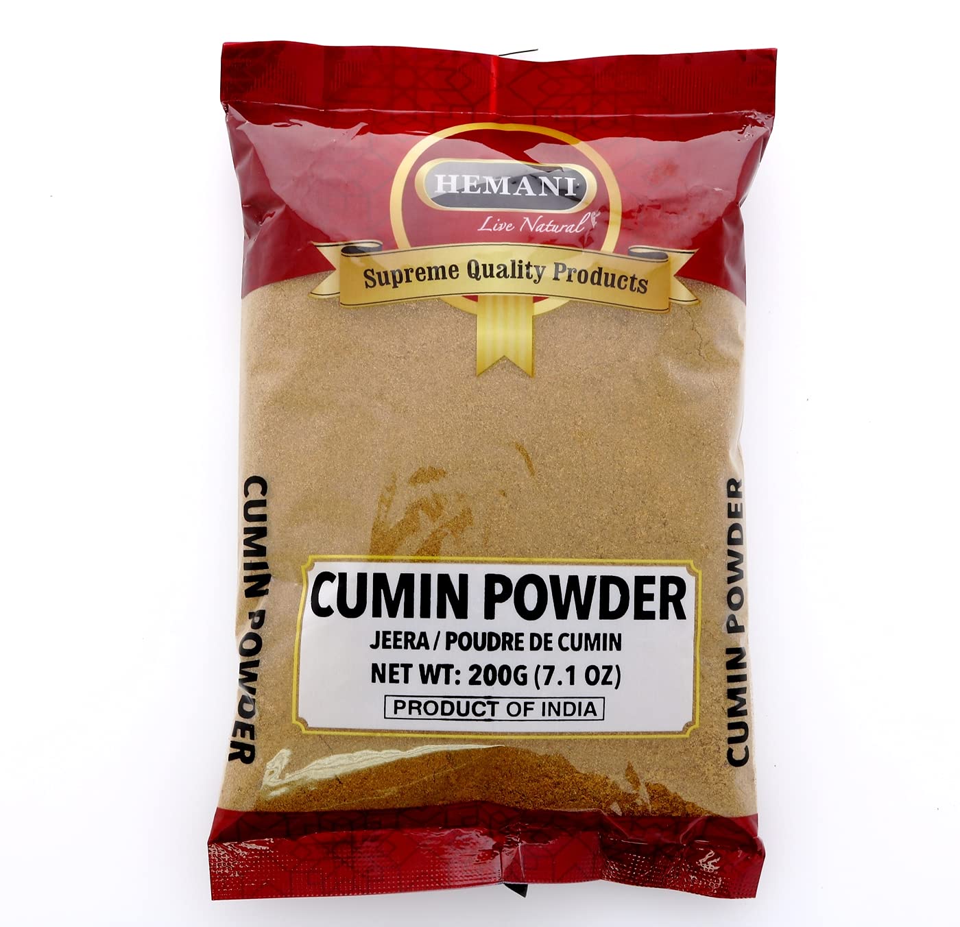 Hemani Cumin (Jeera/Zeera) Powder Spice - 200g (7.1 OZ) 100% Natural - Premium Quality - Gluten Free - NON GMO - Vegan - Helps Prevent & Breakdown