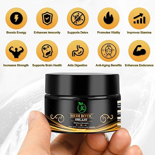 Miniatura 4 de Resina Shilajit pura del Himalaya, Shilajit puro natural para hombres y mujeres, suplemento orgánico para aumentar la energía y apoyar el sistema