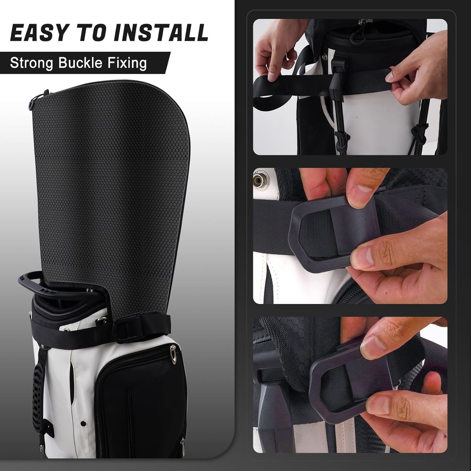 Golf Bag Rain Cover, Golf Club Protector, Waterproof Rain and Dust Covers, Easy Access Golf Bag Rain Hood/Cover,Upgraded Honeycomb Waterproof Fabric All Weather Protection