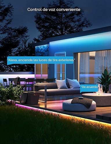 Miniatura 8 de Govee Tira de luces LED para exteriores impermeables, 98.4 pies, luces inteligentes para exteriores que funcionan con Alexa y Google Assistant, IP65