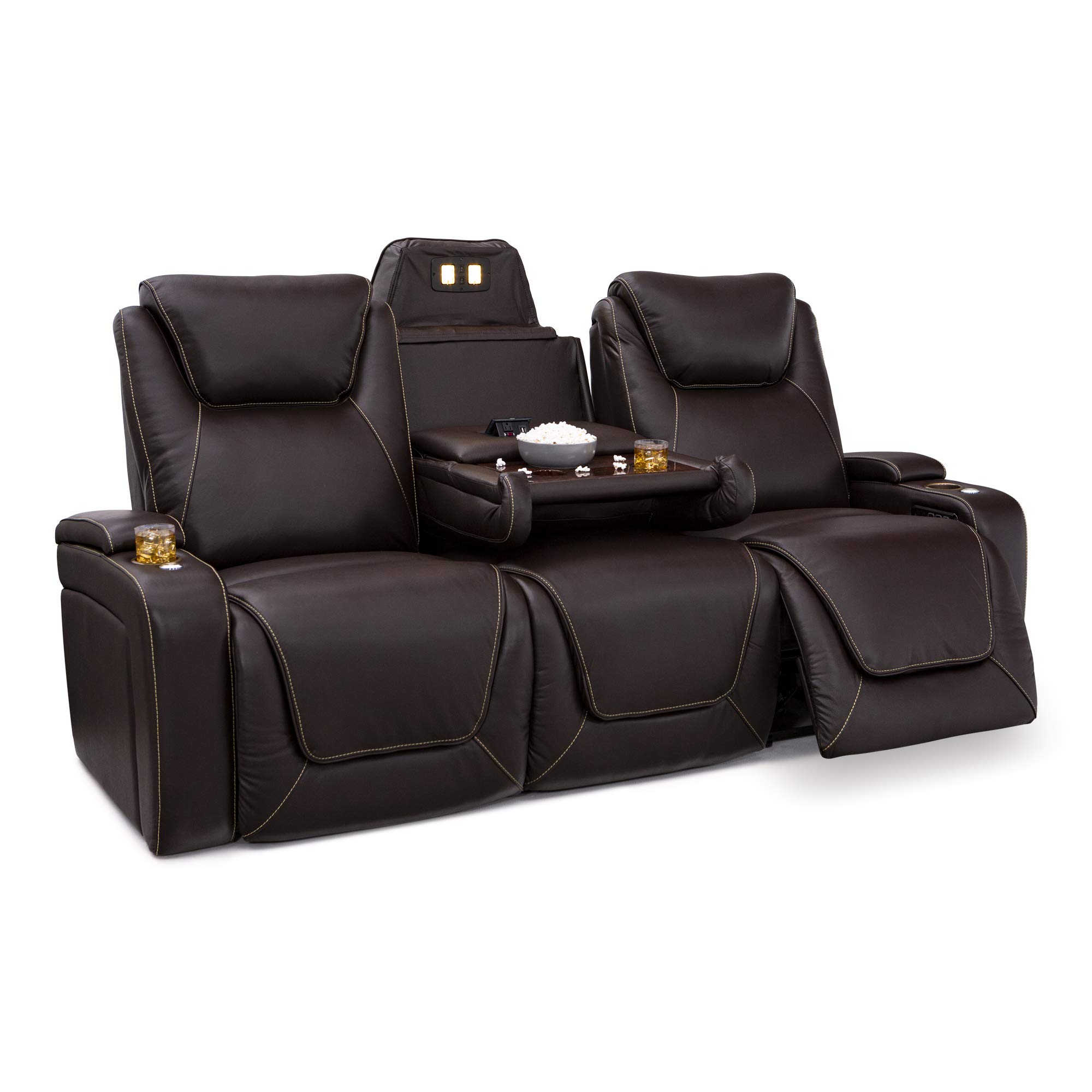 Buy Seatcraft Colosseum Big & Tall Home Theater Seating Top Grain Leather Power Recline