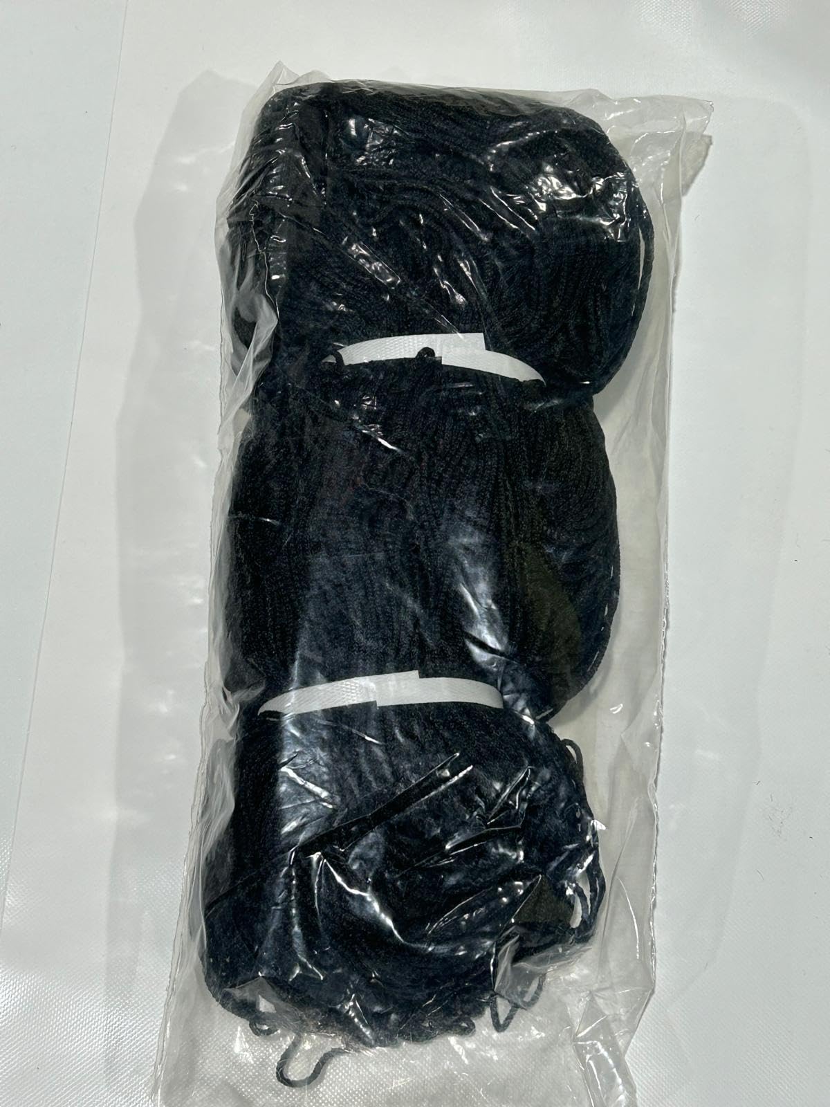1 Paar Handball- und Futsal-Netze, Blau, Grün, Rot oder Schwarz, 3 x 2 m, aus Polypropylen, 3 mm, professionelle Qualität (schwarz)