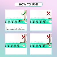 Vista 5 de VAVALASH Extensiones de pestañas postizas en abanico 320 abanicos 10D 14D 16D 20D 0.05 0.07 de grosor, rizado C/D, abanicos prefabricados de tallo