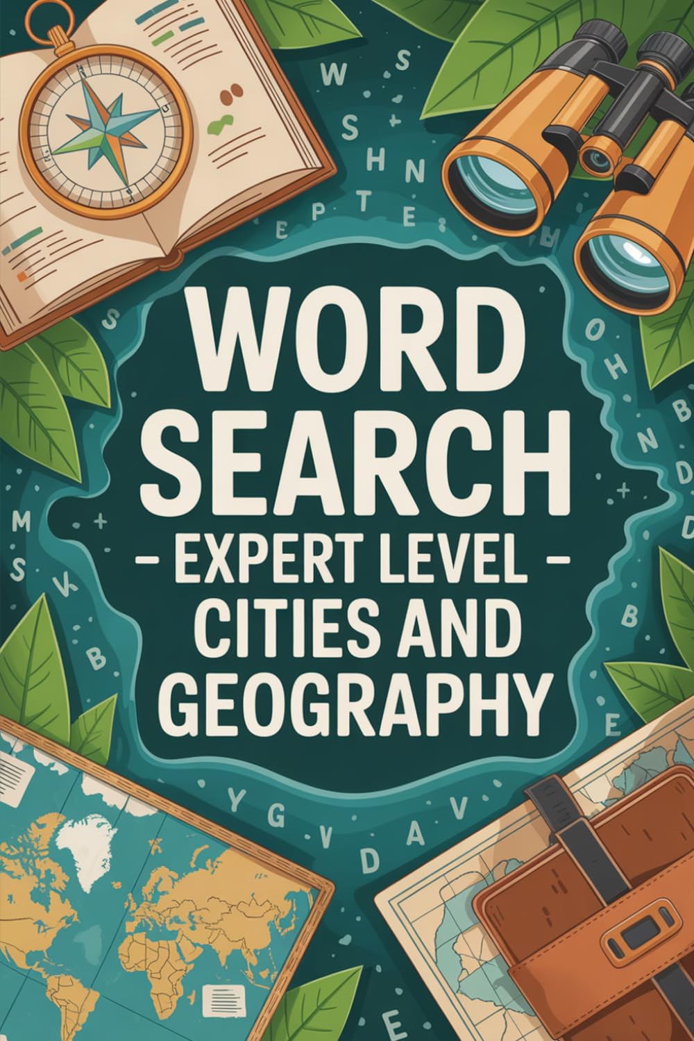 Word Search - Expert Level - Cities and Geography: Lexicon-Boosting Skill-Building Puzzle Workbook for Grown-Ups