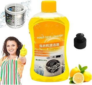 Washing Machine Slot Cleaning Agent, Washer Cleaner and Deodorizer, Liquid Washing Machine Cleaner, Gentle Cleaning, Remove Ordor Grime for Home Sink, Kitchen, Showers (300ML)
