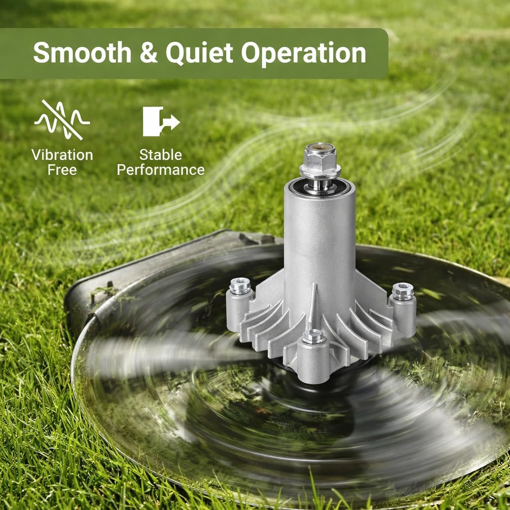 130794 Spindle Assembly, 128285 Spindle Compatible with AYP/Hu/Craftsman LT1000 Riding Mower, LT2000 Lawn Mower with 38" 42" Deck, Replace 532130794 128285 with 3 Tapped Bolts & Holes, 2 Pack