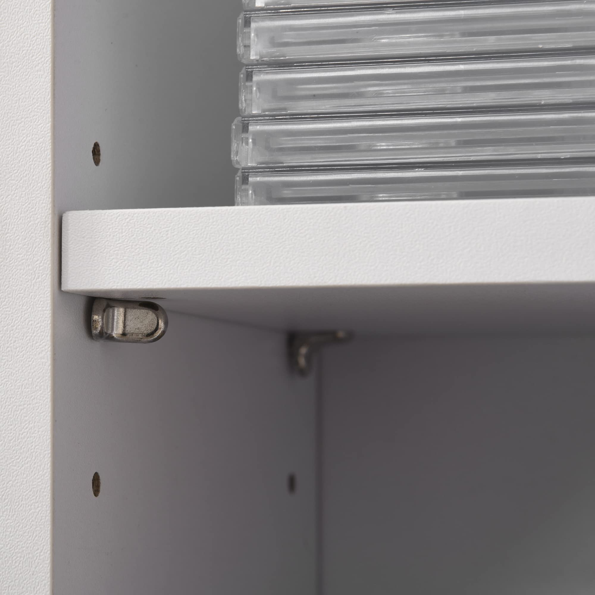 HOMCOM Set 2 Pezzi Scaffali a Colonna Porta CD e DVD a 12 Ripiani Regolabili per 204 CD, Mobile Libreria Alto Salvaspazio in Legno per Camera, Soggiorno e Ufficio, 21x22.5x88.5 cm, Bianco