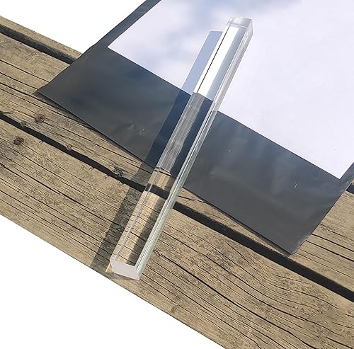 1 pieza varillas cuadradas de acrílico transparente de 1"x1"x12 pulgadas PLEXIGLASS Lucite varilla de plástico
