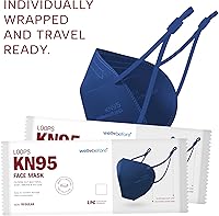 Vista 7 de Well Before KN95 - Paquete de 10 mascarillas desechables Mascarilla envuelta individualmente con lazo ajustable para las orejas